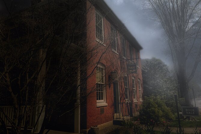 90 Minutes Ghost Walking Tour in Kennebunkport - The library’s headstone and a local poltergeist