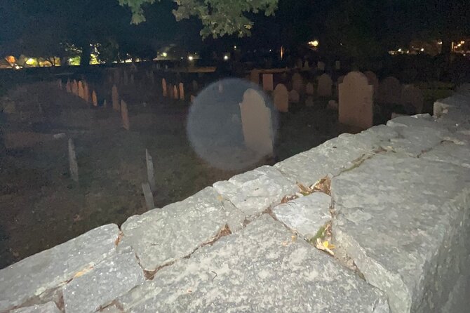A Ghost Hunting Tour Specters and Apparitions in Salem - Testing equipment at Howard Street Cemetery