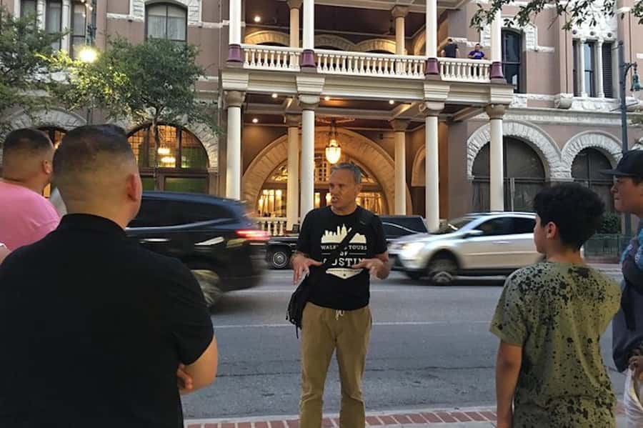 Austin: Downtown Austin Haunted History Tour - Walking downtown after dark