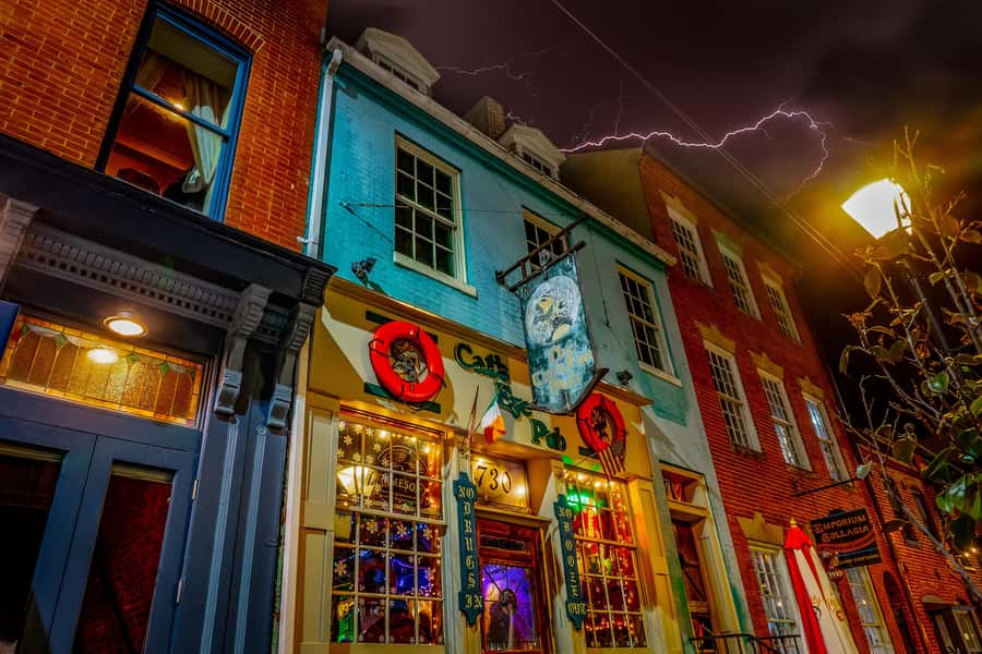 Baltimore: Raven's Revenge Walking Ghost Tour - Fells Point after dark