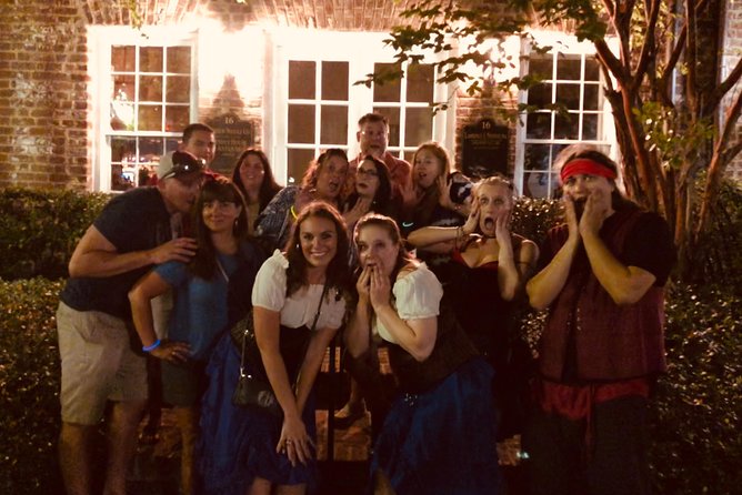 Charleston Haunted Booze and Boos Ghost Walking Tour - Four Corners of Law and the city’s darker stories