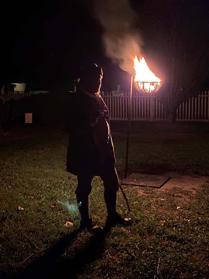 Colonial Williamsburg Ghost Stories - Starting at the church wall