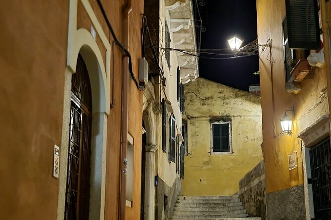 Corfu Ghost Stories, Dark Legends & Facts Night Tour - Corfu Old Town after sunset