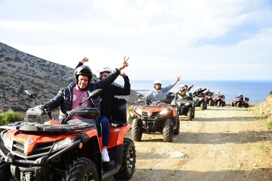 Crete: Quad Safari, Olive Mill with Tasting & Ghost Village - Crossing the mountains to Fodele