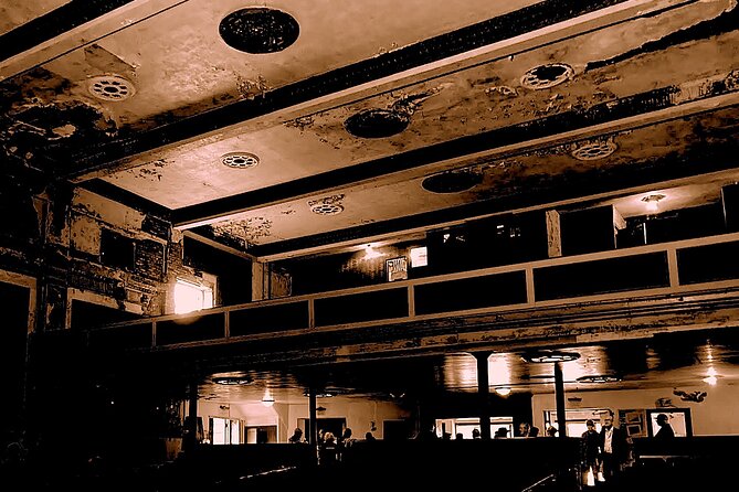 Darkside of Brewing Tour: Tales of Cincinnati's Haunted and Gruesome Past - Flashlights inside the Imperial Theater
