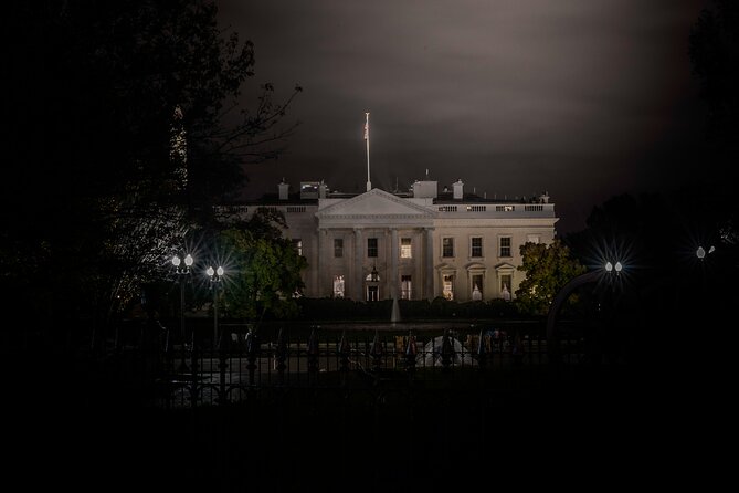 DC Ghosts Ultimate Dead of Night Haunted Ghost Tour - The Eisenhower Executive Office Building at night
