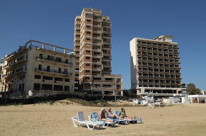 Famagusta Ghost Town & Varosha Insightful - The 1904 British train monument and the drive through Famagusta District
