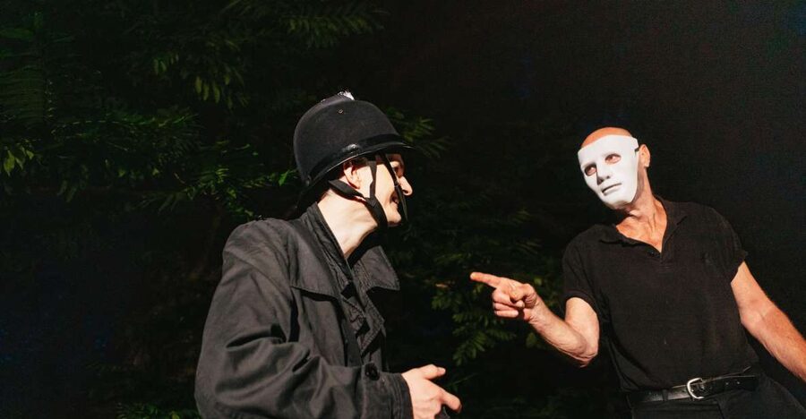 Frankfurt: Jack the Ripper Fright Tour - A masked beginning near Bethanien hospital