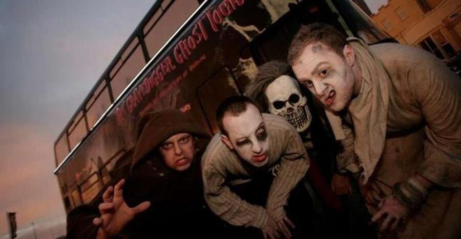 From Dublin: Gravedigger Ghost Bus Tour - St. Audoen’s Church and the place known as hell