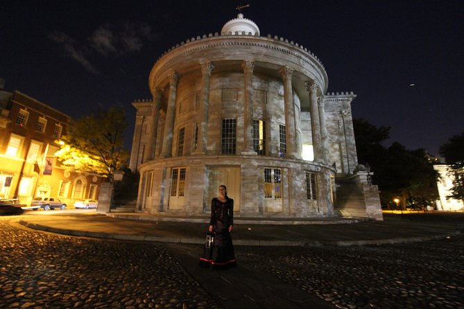 Ghost Tour of Philadelphia by Candlelight - Library Hall and the ghost of Benjamin Franklin