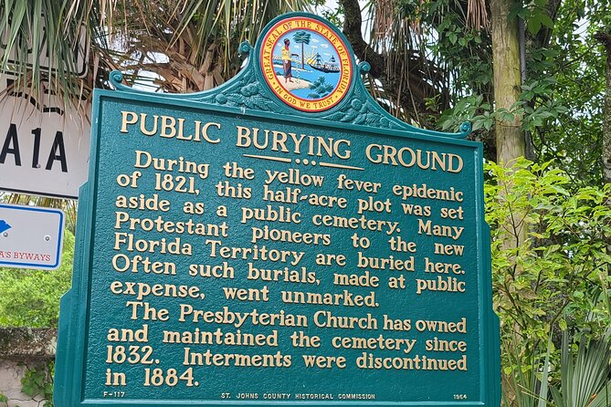 Ghost Tour of St. Augustine: The Original Haunted History Tour - Tolomato Cemetery: the oldest Catholic cemetery on the route
