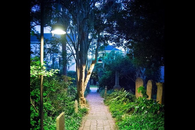 Ghosts of Charleston Night-Time Walking Tour with Unitarian Church Graveyard - Entering the 1772 Unitarian Church Graveyard