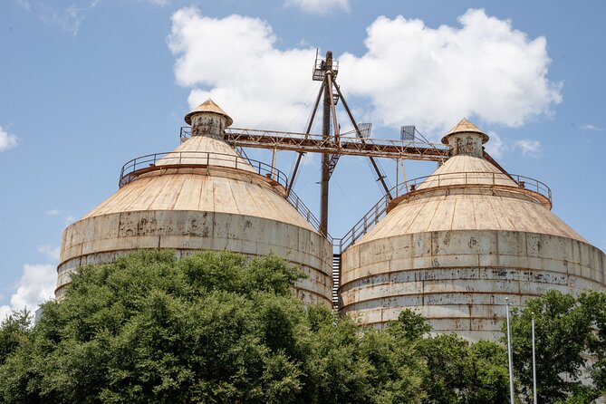 Haunted Private App Guided Ghost Walking Tour in Waco - Beginning beside the Magnolia Market silos