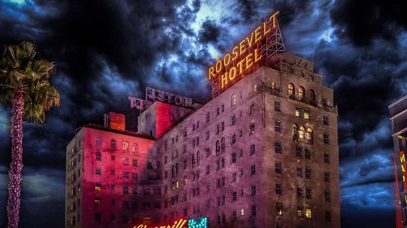 LA: Ultimate Dead of Night Walking Ghost Tour - Starting at the Hollywood Roosevelt after dark
