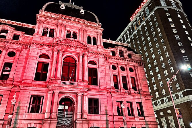 Macabre, Murder, & Mayhem in Motor City: Detroit Ghost Tour - Detroit after dark, with the Masonic Temple at the center