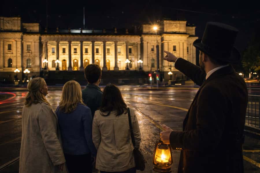 Melbourne: Ghosts, Murder, & Mystery Guided Walking Tour - Meeting your ghost host outside Young & Jackson Hotel
