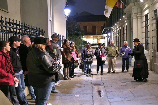 New Orleans Haunted History Ghost Tour - Jackson Square after sunset