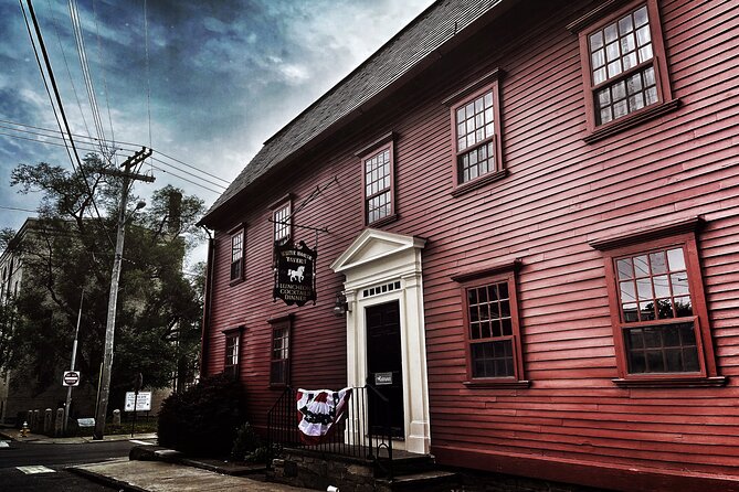 Newport Ghosts: Seaside Hauntings and Hags Tour - Queen Anne Square after sunset