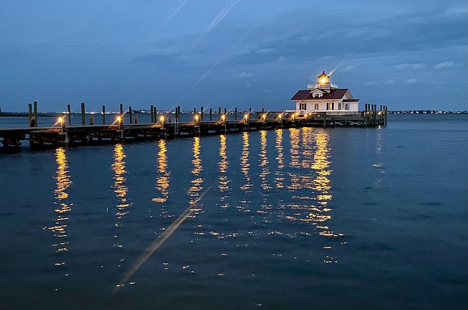 OBX Ghost Tours- The Original Ghost Tour of the Outer Banks - Stop two: Roanoke Marshes Lighthouse and the waterfront pause