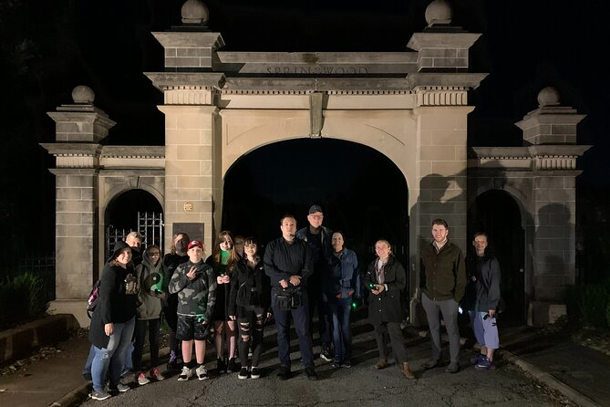 Paranormal Walking Tour by Greenville Ghost Tours - EMF meters and the spirit box session