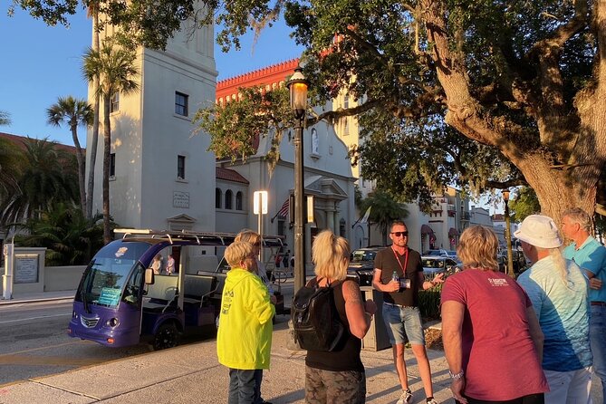 Riding with the Ghosts a Golf Cart Ghost Tour in St Augustine - The former Hotel Alcazar and Flagler-era architecture