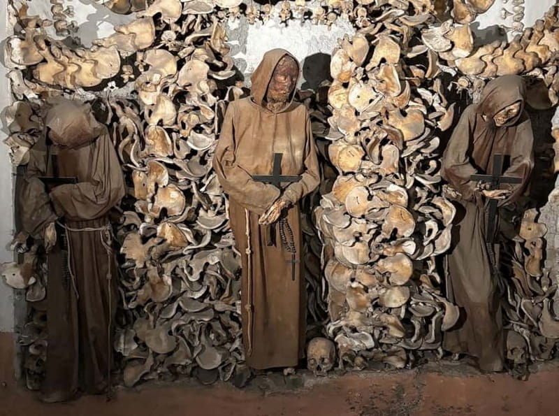 Rome: Ghosts & Bone Crypts Tours: 2 Tours, 1 Discount Ticket - Ponte Sisto and Via Giulia after dark