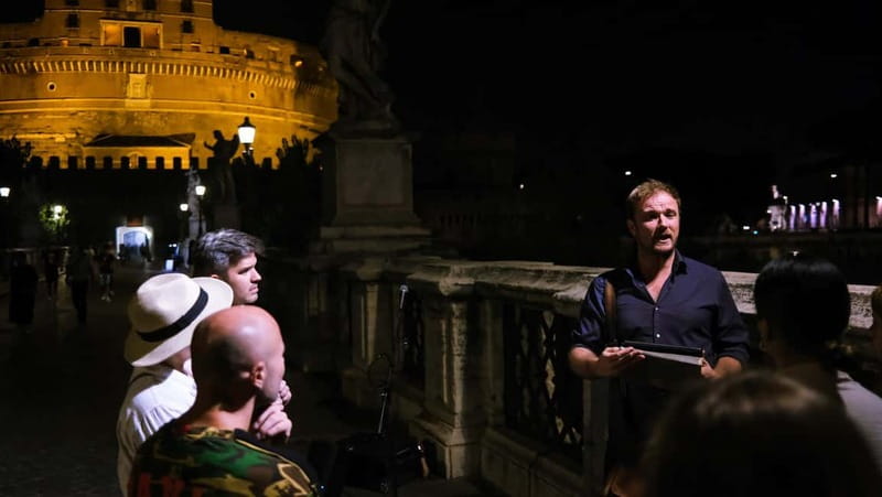Rome: Ghosts & Bone Crypts Tours: 2 Tours, 1 Discount Ticket - The final approach to Castel Sant’Angelo