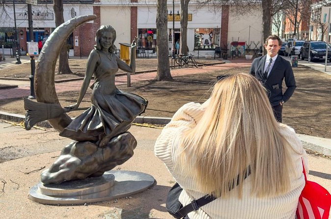 Salem and The Witch Trials - The Bewitched statue adds a lighter turn