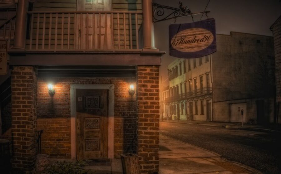 Savannah: Haunted Pub Crawl - Savannah after sunset, with a drink in hand