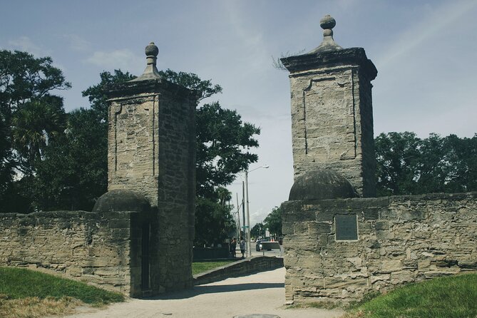 Self-Guided Haunted Ghost Walking Audio Tour in St. Augustine - City Gates and the story of Elizabeth