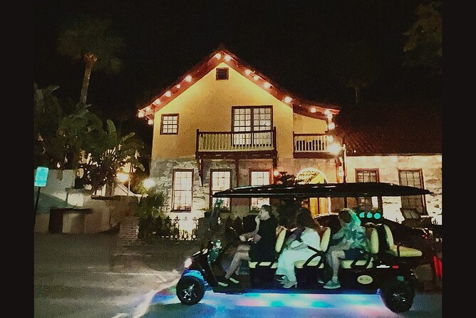St. Augustine Ghost Tour on Premium Golf Cart with PiCk Up - Why a golf cart works well after dark