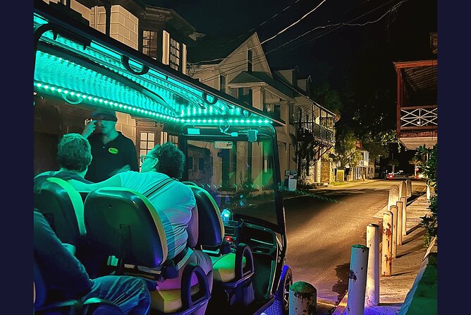 St. Augustine Ghost Tour on Premium Golf Cart with PiCk Up - Tolomato Cemetery and the final stretch